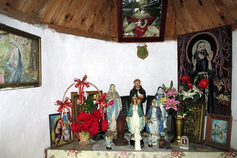 Wnętrze kapliczki św. Franciszka