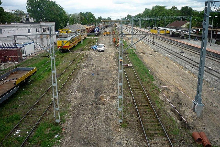 Przebudowa torów kolejowych w Grodzisku Maz