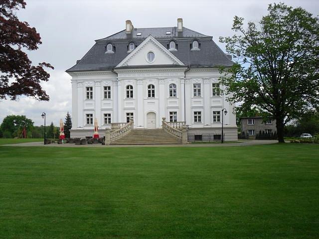 Pałac w Boryni - widok od strony zachodniej