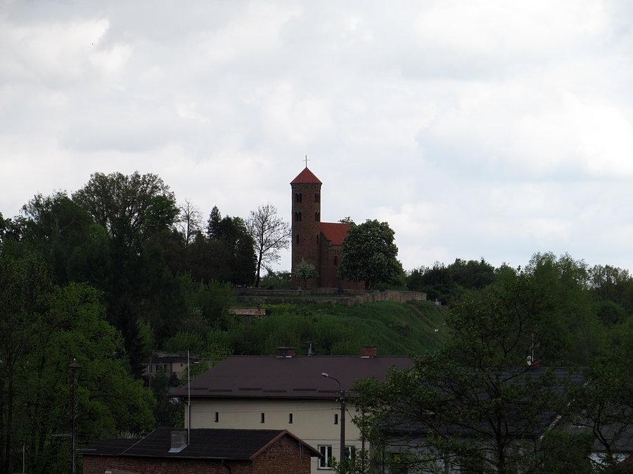 Kościół p.w. Św. Idziego widziany z wieży zamku