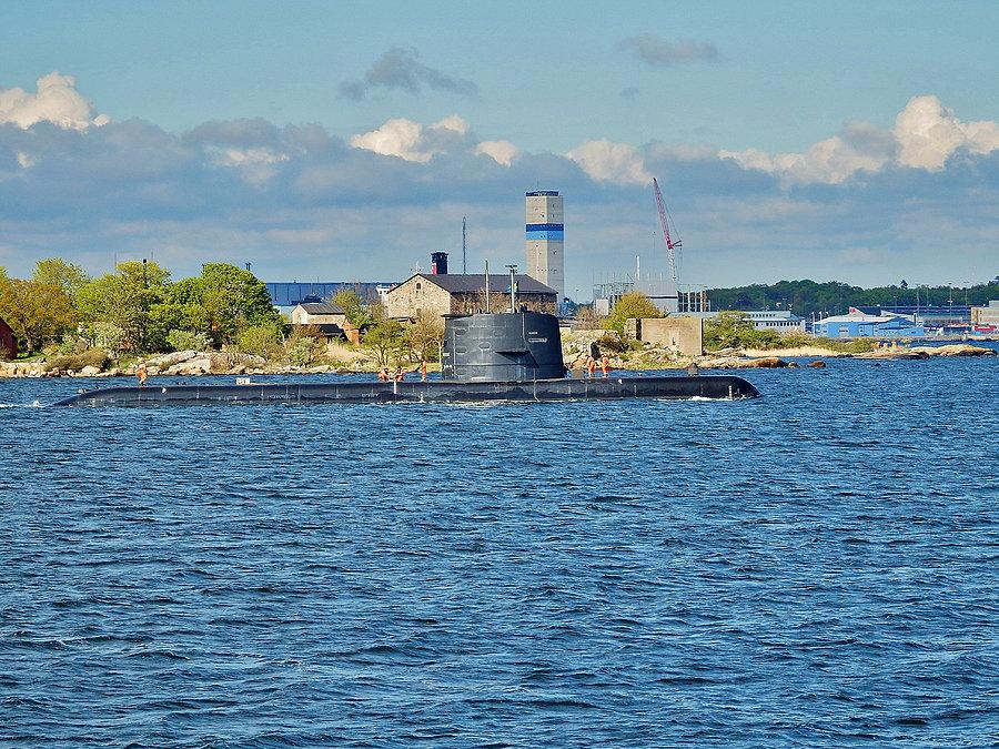 Rowerowy Potop-Karlskrona w Szwecji.Wyspa Aspö. Płyniemy promem