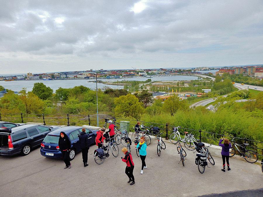Rowerowy Potop-Karlskrona w Szwecji. Punkt widokowy Bryggareberget