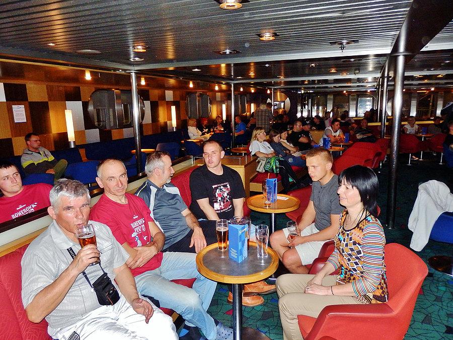 Rowerowy Potop-Karlskrona w Szwecji.Na promie