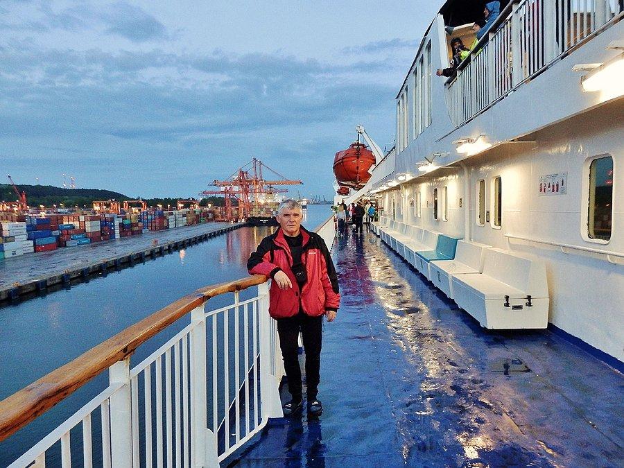 Rowerowy Potop-Karlskrona w Szwecji.Na promie