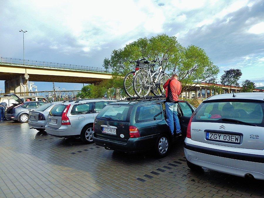 Rowerowy Potop-Karlskrona w Szwecji.Wyjazd do Gdyni samochodem