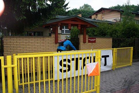 Zawodnik wjeżdża na metę