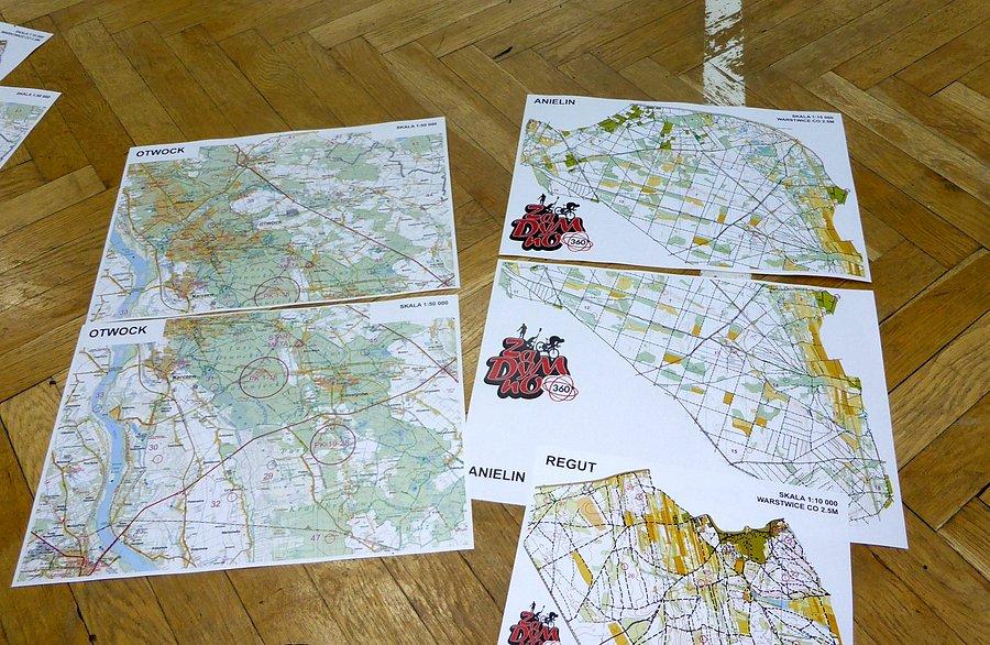 Map nam nie braknie... tylko jak je w deszczu zmieniać?