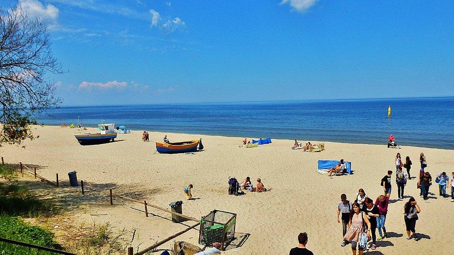 Jestem w Stegnie. Plaża