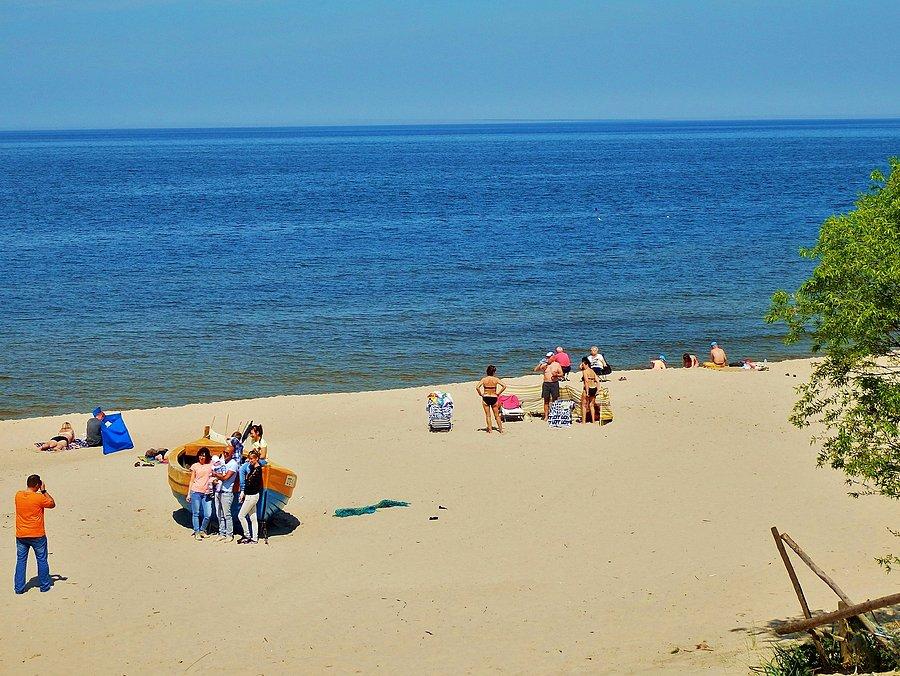 Jestem w Stegnie. Plaża
