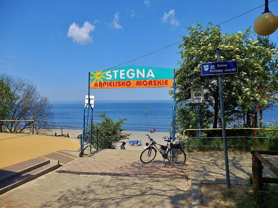 Jestem w Stegnie. Plaża