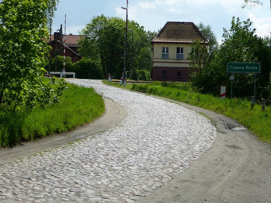 W Czarnej Wodzie jestem dosłownie chwilę i skręcam na szlak terenowy do Bartela Wielkiego (trasa starogardzka)