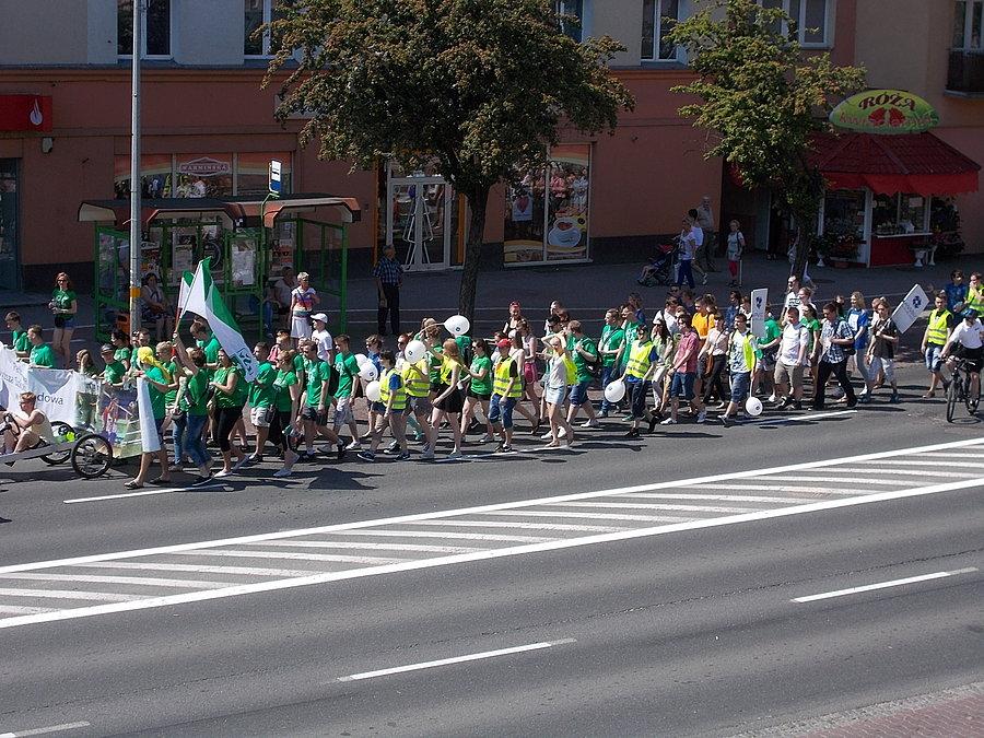 Parada studentów podczas Turbinaliów 2014
