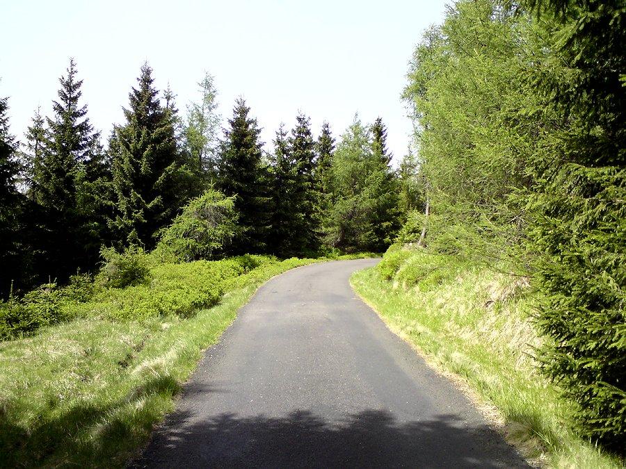 Podjazd na Polanę Izerską