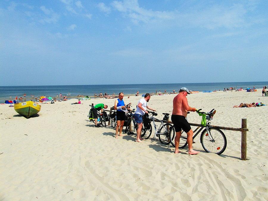 Na plaży w Jantarze