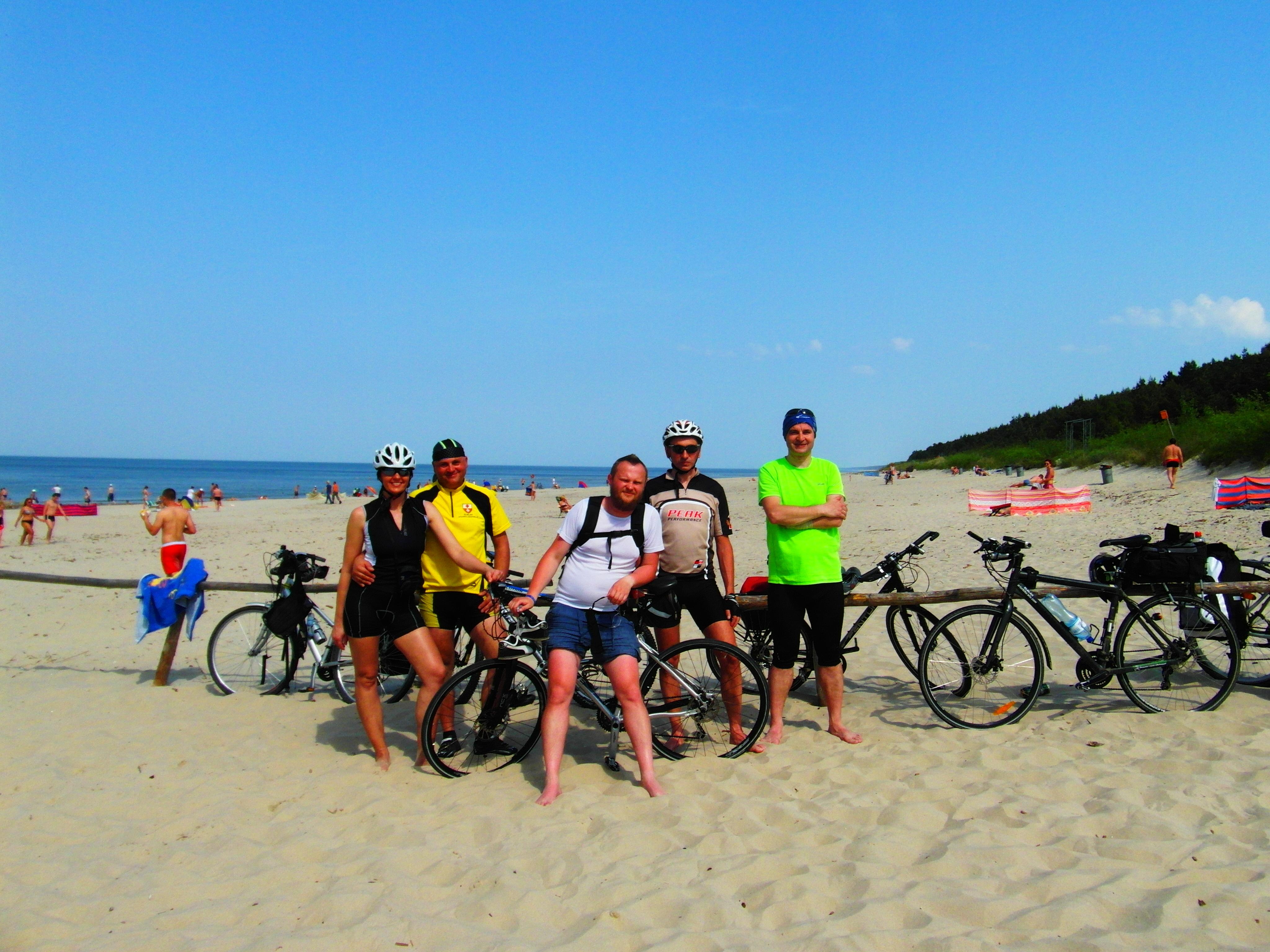 Na plaży w Jantarze
