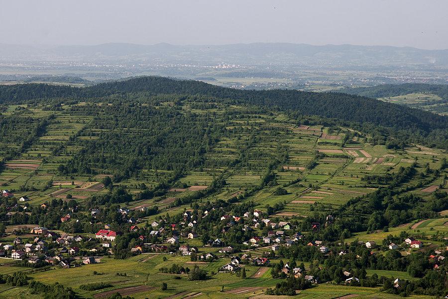 Widok z Cergowej w stronę Krosna