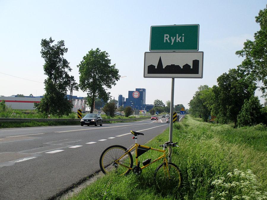 Mój rower w Rykach