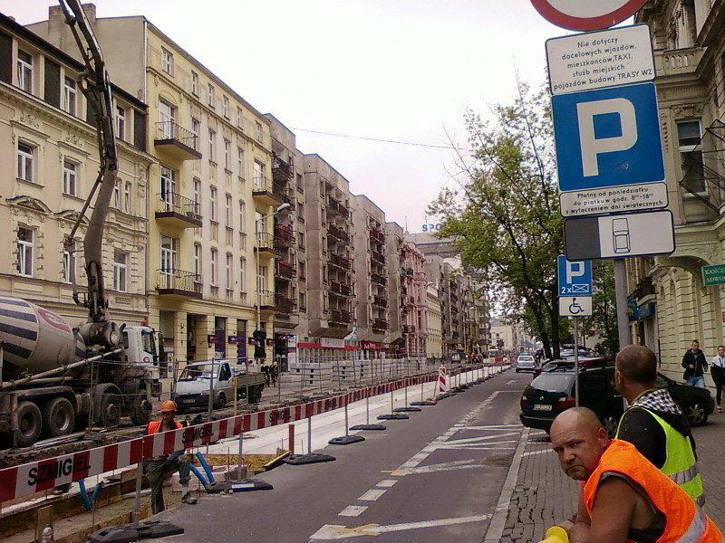 Budowa nowego odcinka torów