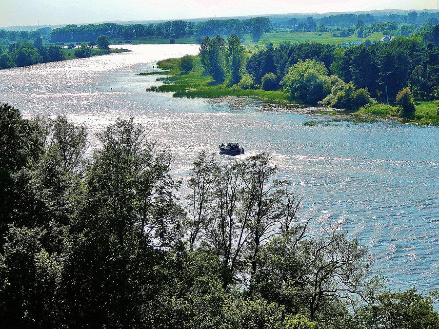 Uroczy widok na Nogat