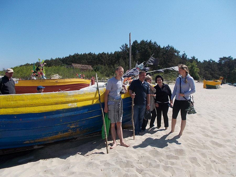 Na plaży w Jantarze
