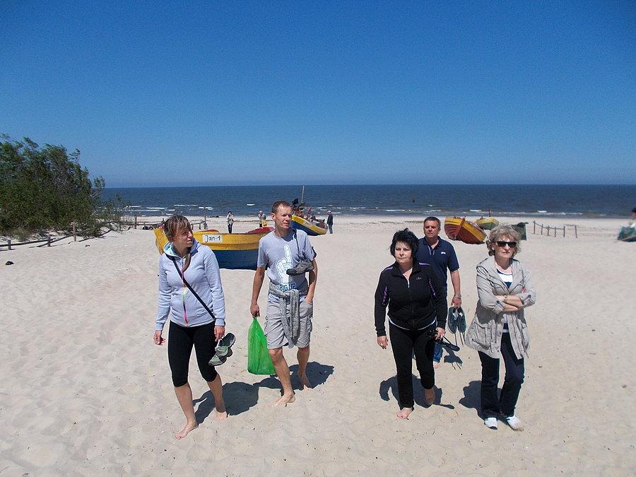 Na plaży w Jantarze