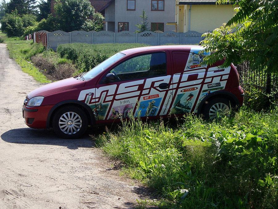 Auto firmowe Meridy :)