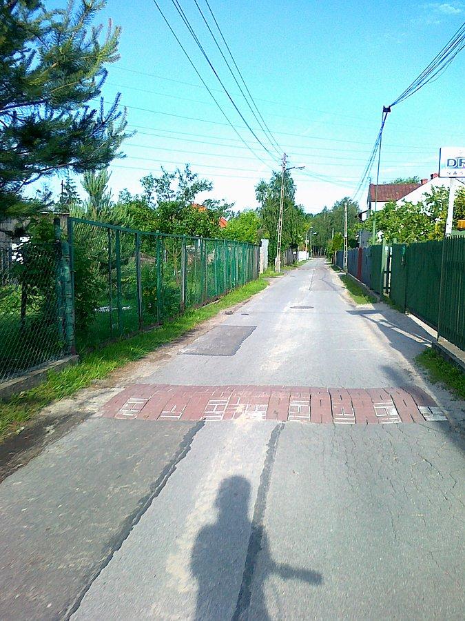 Tą sympatyczną uliczką dojechałam do Wólczyńskiej