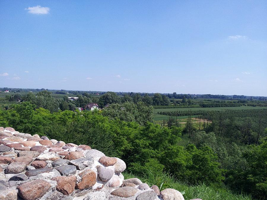 Zamek w Czersku - widok