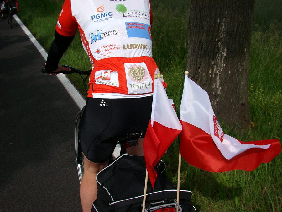 Sternfahrt 2014 - nasza "maskotka" jedyna pani w naszej grupce nazwana od napisu na koszulce " Jemiołą"