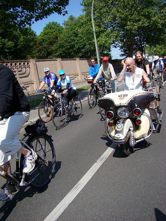Sternfahrt 2014 jeden z uczestników przejazdu przez Berlin