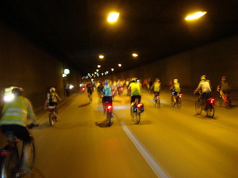 Sternfahrt 2014 - jazda w tunelu - to jest coś dla czego warto przyjechać na Sternfahrt