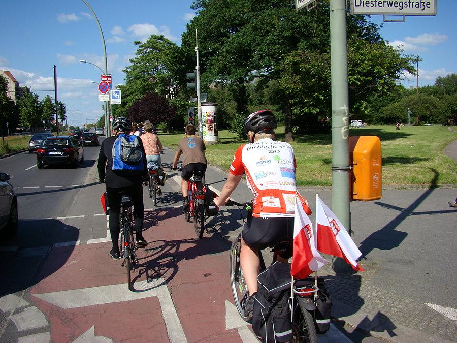 Sternfahrt 2014 wracamy w kierunku domu prowadzeni przez poznanego po drodze Niemca który zaproponował Nam przewodnictwo