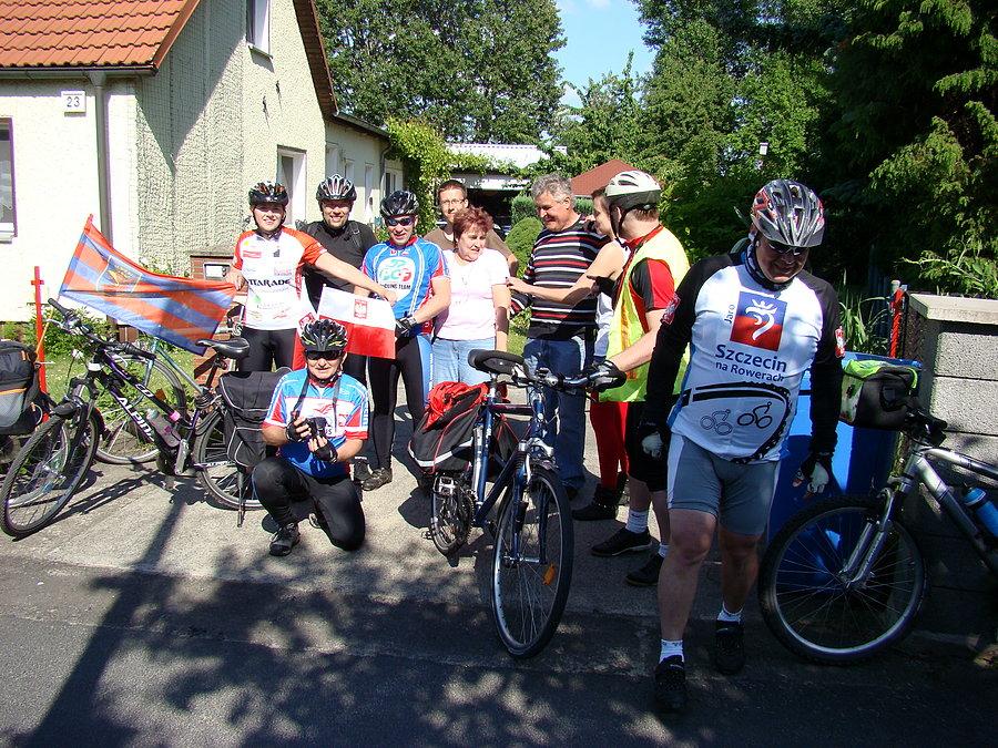 Sternfahrt 2014 i pod domem naszego niemieckiego przewodnika który zaproponował nam ... możliwość skorzystania z łazienki i toalety