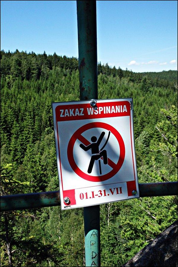Zakaz wspinaczki