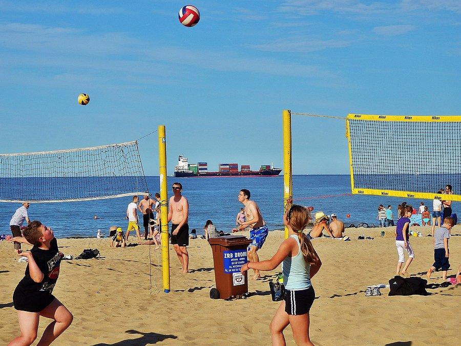 18 Metropolitalny Wielki Przejazd Rowerowy. Plaża w Brzeźnie