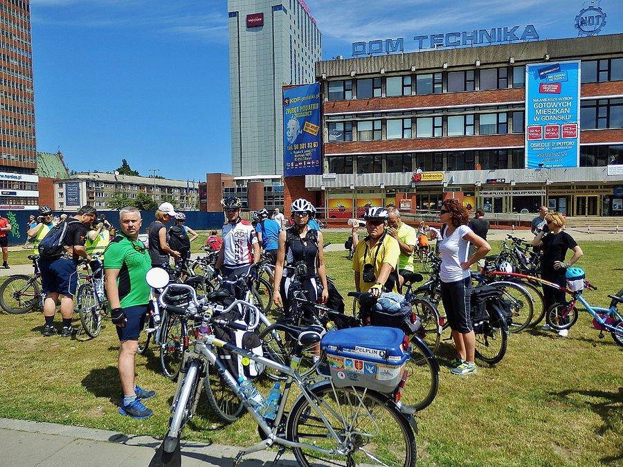 18 Metropolitalny Wielki Przejazd Rowerowy - na trasie,jesteśmy w Gdańsku