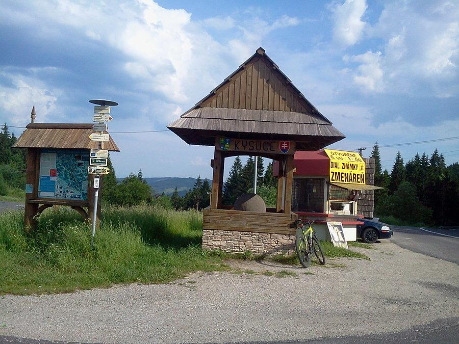 Bumbalka 895 m, granica ze Słowacją