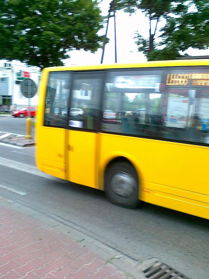 To miał być autobus dla wnuka, ale nie zdążyłąm i ucięłam mu taki zgrabny nos