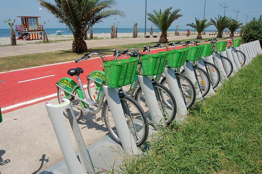Parking rowerowy w Batumi