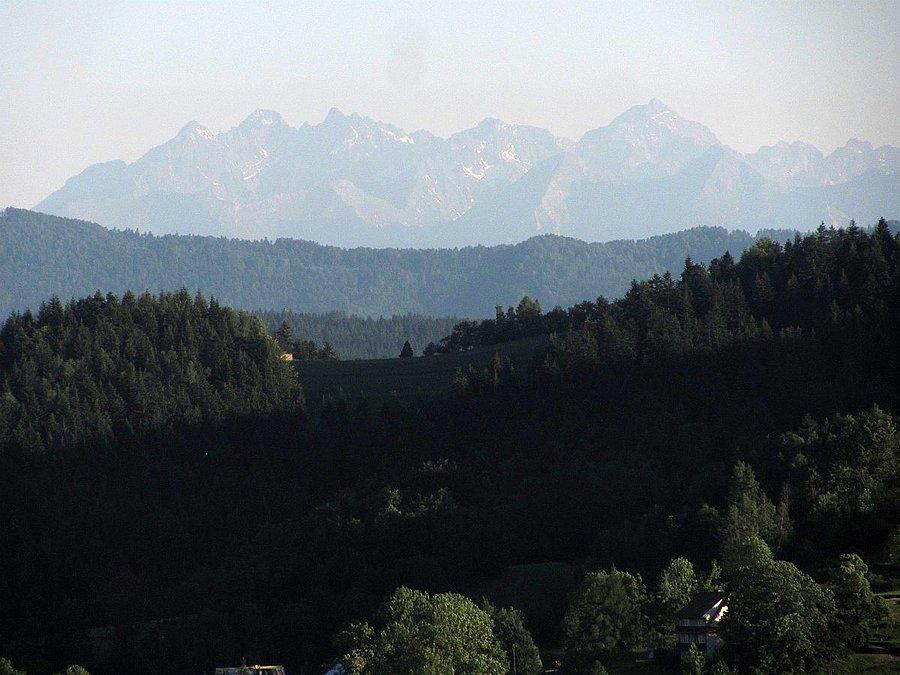 Tatry z podjazdu na Słopnicką