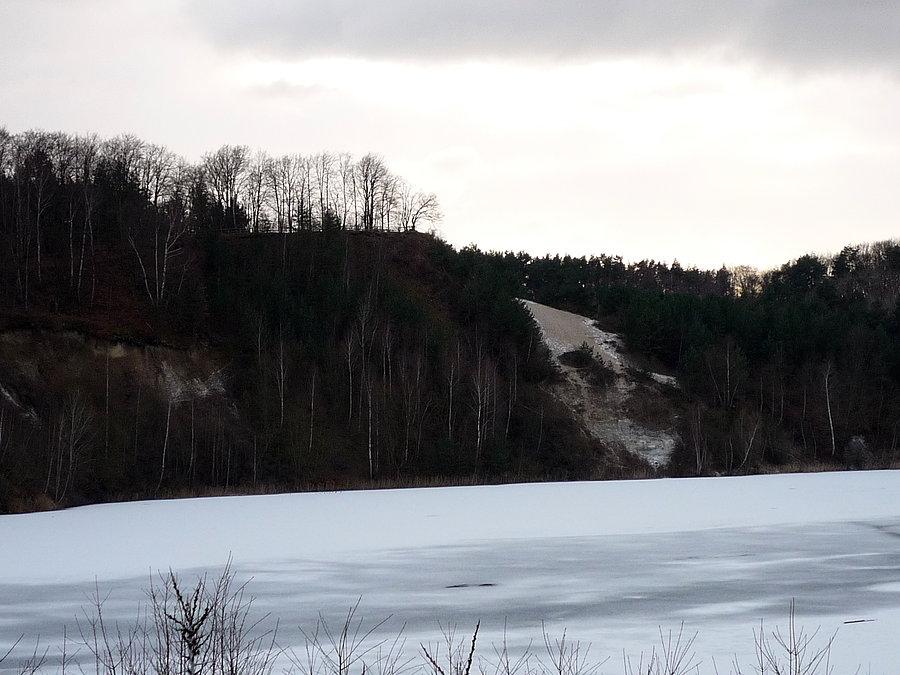 Jezioro Turkusowe zimą 53°52'32.9"N 14°26'17.5"E