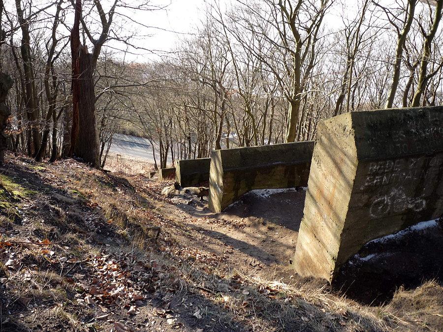 Pozostałości wyrzutni rakiet V3 53°53'56.9"N 14°26'20.4"E