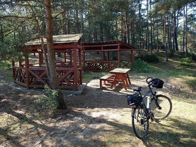 Punkt postojowy między jeziorami Środkowym i Szpitalnym