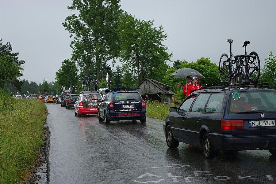 Końcówka kolumny pojazdów