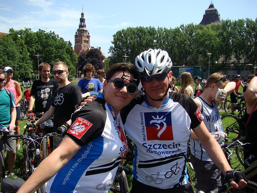 Święto Cykliczne 2014 Szczecin - Rowerowa para nasi przyjaciele z MadBike