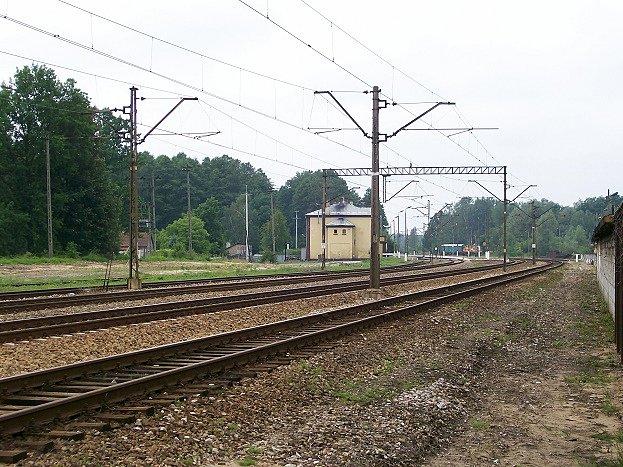 Węzęł kolejowy Rożki - tu spotykają się trasa kolejowa nr 8 i trasa kolejowa nr 22