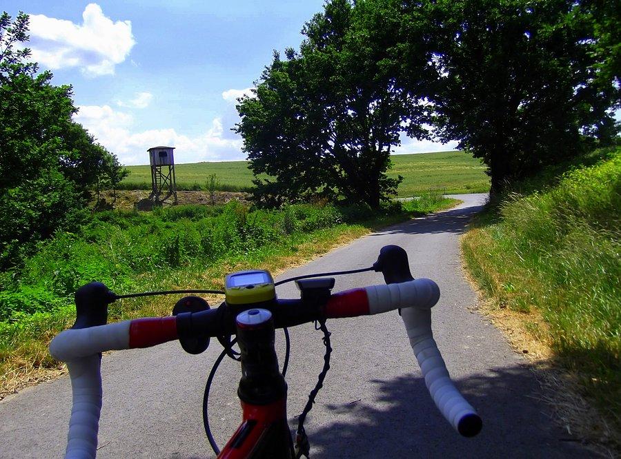 Jadąc z Vřesina skręciłem w prawo na ścieżkę rowerową, oczywiście asfalcik i dojechałem do Darkovic