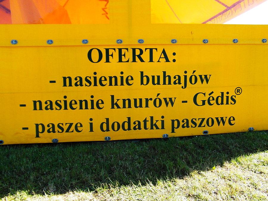 Oferta na targach rolniczych różnoraka