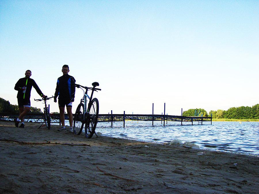 Na plaży w Gołuchowie
