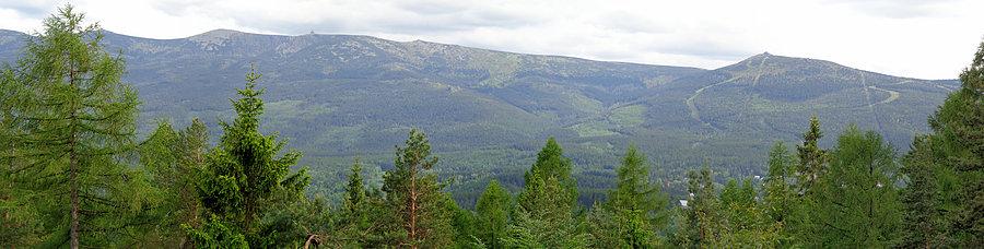 Panorama Karkonoszy z Zakrętu Śmierci